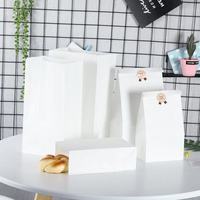 Sac en papier kraft brun de qualité alimentaire imprimé sur mesure pour l'emballage du pain, des pâtisseries, des produits de boulangerie, sac de courses écologique