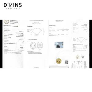 D'vins Jewels เพชรสังเคราะห์5.18 CT g VS2เจียระไนทรงรีเติมเต็มผ่านการรับรองสำหรับการทำเครื่องประดับ - Product Image 4
