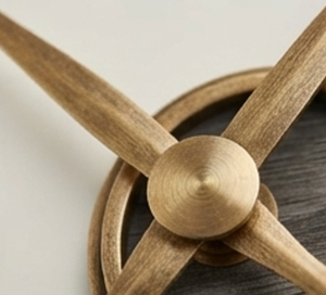Reloj de pared redondo moderno de madera, diseño silencioso de cuarzo analógico para decoración de sala de estar, elegante adorno para el hogar - Product Image 2