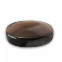 Pierre palmier plat quartz fumé palmier plat cristal pierre précieuse pierre naturelle forme ovale plate pierre de poche Protection grossiste
