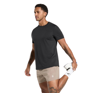 Pantalones Cortos Deportivos para Hombre, 5 Pulgadas, Ligeros, para Gimnasio, Entrenamiento, Fitness, Color Gris Guijarro - Product Image 3