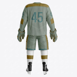 Conjunto de Uniforme de Hockey sobre Hielo para Exteriores, Tela de Primera Calidad, Diseño Ligero y Cómodo, Ideal para Entrenamiento Deportivo y Partidos - Product Image 3