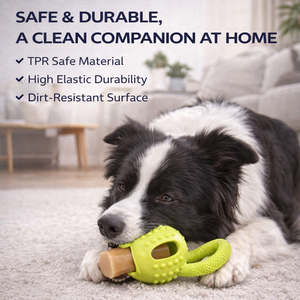 İnteraktif Peynir Topu Köpek Oyuncağı: Diş Temizleme ve Bulmaca Besleyici |   Çevre Dostu TPR, Isırmaya Dayanıklı - Product Image 2