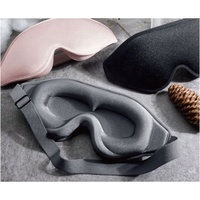 Masque de sommeil 3D ergonomique en mousse à mémoire de forme, anti-pression, design anti-emmêlement des cheveux, doux et confortable, bloque la lumière, bandeau pour les yeux