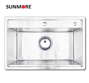 8450 évier de cuisine à un bol nouveau Design forme rectangulaire fait à la main en acier inoxydable 304 usine du Viet Nam avec des prix compétitifs - Product Image 3