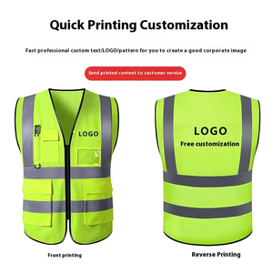 Chaleco Reflectante de Seguridad para Tráfico Laboral, Construcción, Industria, Motocicleta, Ciclismo, Alta Visibilidad, con Múltiples Bolsillos - Product Image 2