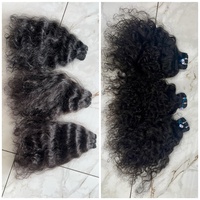 Extensions de cheveux Remy indiens bruts non traités de luxe, 100g, en vrac, style vague 1B, sans couture, à bandes adhésives