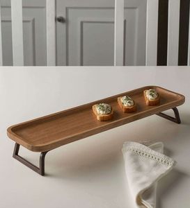 Classic Wooden Serving Platter For Serving Snacks Bread Fruits <b>Desserts</b> And Restaurant Table Presentation - Product Image 6