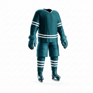 Uniforme de Hockey sobre Hielo Confeccionado con Material Deportivo de Punto Resistente, Perfil de Jersey Extendido, Hombreras Reforzadas, Transpirable - Product Image 1