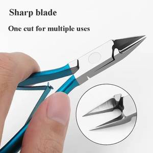 Coupe-ongles professionnels en acier inoxydable avec lames courbées et affûtées pour les doigts, ouverture large, portables, pour ongles épais - Product Image 5
