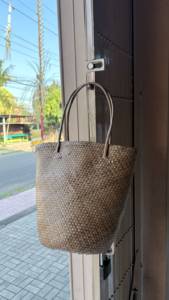 Sac fourre-tout en rotin naturel, best-seller indonésien, sac à main décontracté pour femme, écologique, ouverture supérieure, deux poignées, usage quotidien - Product Image 2