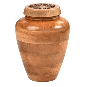 Urna Funeraria Decorativa de Madera con Acabado Mate Suave y Atractivo Diseño Artístico - Product Image 1