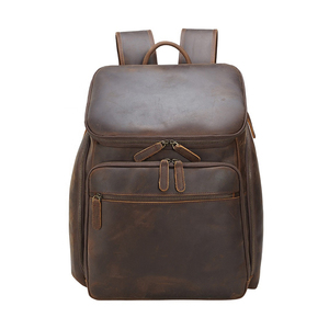 Mochila de Cuero Impermeable para Hombre, Mochila de Viaje, Mochilas Escolares de Alta Calidad - Product Image 1