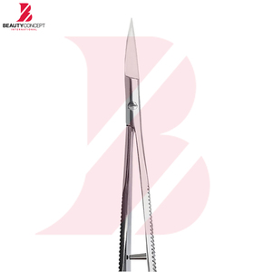 Ciseaux de beauté à ressort légers et durables en acier inoxydable anti-rouille de qualité supérieure, à lame courbée, pour manucure, pour droitiers, OEM ODM - Product Image 5