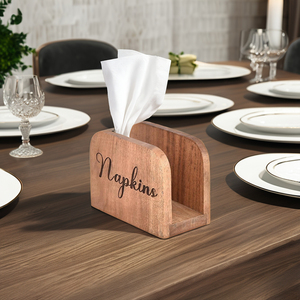 Wooden Napkins Holder for Table and Kitchen Dining Tissue Holder for home hotel restaurant kitchenware napkin holder - Product Image 6