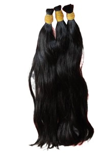 Extensiones de Cabello Humano Liso Remy Pre-Enlazadas Marrón Oscuro con Trama Rubia Clara Estilo 1 - Product Image 3