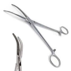 Manual Dressing Forceps Curved Straight Customized Size Reusable High-quality Stainless Steel <b>Grip</b> Surgical General Class I 1 - Product Image 2