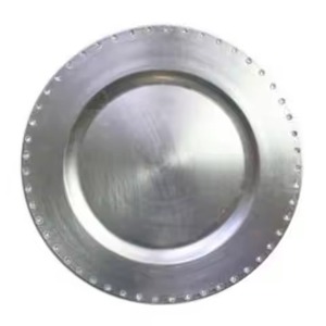 Assiette de présentation de luxe en acier inoxydable, finition dorée, pour mariage, hôtel, restaurant, banquet - Product Image 3