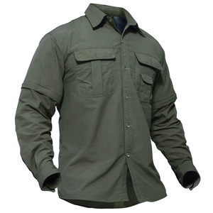 Camisa Táctica de Manga Larga para Hombre, de Secado Rápido, Impermeable, de Tela Twill, para Senderismo, Escalada, Caza, Uso Formal y Casual - Product Image 1