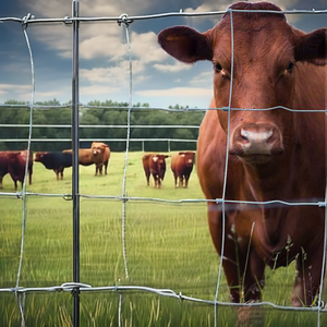 Alta Paddock Pecuária Quintal Alimentação Gado Fio Metal Frame com Pressão Natureza Madeira Tratada Serviço de Modelagem 3D para Farm Fence - Product Image 2