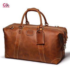 Hot Selling High Quality Genuine Leather Duffle Bag Men Leather Travel Duffel Bag for Sale Made in Pakistan - Product Image 4
