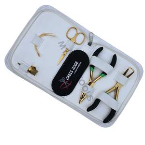 Kit d'outils pour extensions capillaires de salon avec pince à micro-perles, outil de retrait de perles, pince à extensions capillaires, aiguilles à coudre et doigt de séparation - Product Image 1