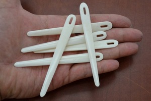 New Rustic Eco-Friendly Buffalo Horn Bone Needle Pointed Embroidery Needle <b>for</b> Wool & Yarn Durable Sewing <b>for</b> Tufting & Sewing - Product Image 5