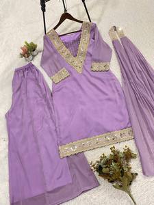 Latest Design Customized Embroidered Full Sleeves Women Shalwar Kameez With Dupatta on Sale Now - Product Image 2