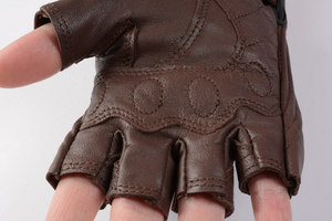 Gants de cyclisme en cuir respirants, antidérapants et imperméables à doigts complets, compatibles écran tactile, avec boucle en polyuréthane, pour usage extérieur estival - Product Image 5