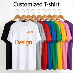 T-shirt unisexe personnalisé OEM/ODM de haute qualité, manches courtes, streetwear, motif lettres, 100% coton, design vierge, t-shirt personnalisé - Product Image 1