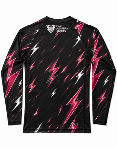 Rashguard Personalizado Unisex para MMA 2026, Logotipo Personalizado, Tejido Ecológico de Spandex/Nylon de 300g, Manga Larga, Modelo Jiu-Jitsu BJJ HMS - Product Image 3