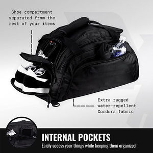 Sac à dos de sport en polyester robuste pour homme avec compartiment à chaussures pour la boxe - Product Image 6