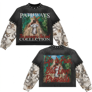 Camiseta Premium de Doble Capa de Algodón de 220 GSM, Negra con Paneles Grises en las Mangas, Estampado Puff, Logotipo Personalizado, Doble Capa, Elegante, para Hombre - Product Image 3
