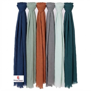 Breathable Plain Neckwear Textile Factory Cotton Viscose Polyester Lightweight Fabric Bulk Custom Brand Supply - Product Image 3