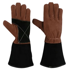 Gants de sécurité en cuir de vachette pleine fleur à double paume, résistants aux chocs thermiques et aux étincelles, robustes, pour les travailleurs industriels, usage général - Product Image 2