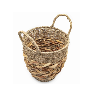 Cesta de mimbre marino con jacinto de agua, artesanal, para almacenamiento y decoración de cocina, de Vietnam, a precio mayorista económico - Product Image 4