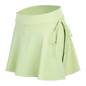 Women's High Waist <b>Wrap</b> <b>Skirt</b> Solid Color Drawstring Mini <b>Skirt</b> Casual Spandex Polyester Stretchy Sport Wear All Seasons - Product Image 2