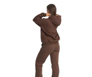 Nuevo Chándal Deportivo de Invierno de la Mejor Calidad, con Capucha, Estampado, Logotipo Personalizado, Algodón, para Entrenamiento, Mujer, Talla Grande, Venta al por Mayor - Product Image 3