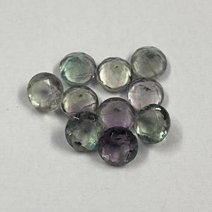 Beautiful Fine Quality 10mm Multi Fluorite Loose Faceted Gemstone Natural Healing Crystal Stone for Jewelry Making - Product Image 2