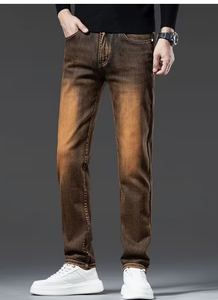 Jeans en denim pour homme TRIBON SPORTS de qualité supérieure, écologiques, streetwear, déchirés, légers, décontractés, en coton extensible, pour tous les jours - Product Image 4