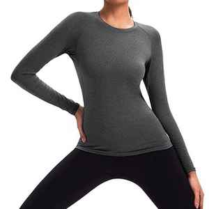 Camiseta Deportiva con Logotipo Personalizado, 95% Poliéster, 5% Elastano, Ropa Deportiva para Mujer, Camiseta de Compresión para Gimnasio - Product Image 6
