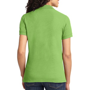 Robe de golf en molleton tricoté pour femme, à manches courtes, couleur unie, avec logo personnalisé, style compressé pour chemises - Product Image 5