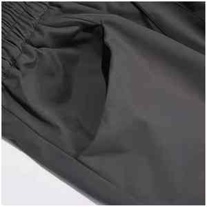 Pantalón de Vestir Casual para Hombre, Corte Slim Fit, Diseño Ligero en Color Jaspeado, Frente Plano, Cintura Media, Corte Recto, Tejido de Lana Peinada Teñido Liso - Product Image 6