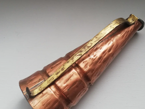 Handmade Hammered <b>Copper</b> Tabletop <b>Vase</b> Rustic Metal Floral Display Decorative Artisanal Textured Irregular Shape - Product Image 6