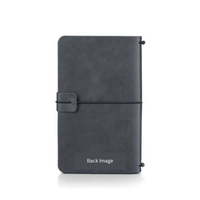 Carnet en cuir PU de qualité supérieure avec fermeture élastique, carnet personnalisé avec monogramme, agenda de bureau, cadeau d'écriture