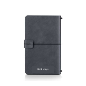 Premium PU Leather Journal with Elastic Closure Customized <b>Notebook</b> Initial Monogram Office Diary Writing Gift - Product Image 3