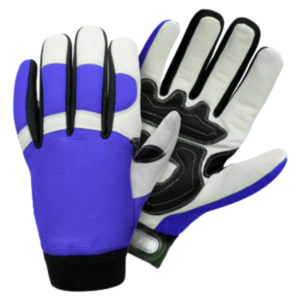 Gants de sécurité de haute qualité taille XL, robustes, en cuir de chèvre renforcé, avec insert TPR et revêtement en latex, pour travaux mécaniques - Product Image 3