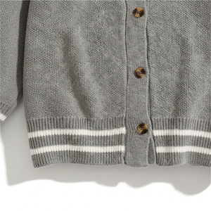 Pulls et cardigans décontractés à col en V, manches longues, vert et blanc, personnalisables en taille et logo, pour les sororités et les fraternités universitaires - Product Image 5