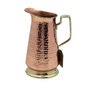 Wholesale Bulk Classic Style Kitchen Ware Customized Brass and Copper Handmade Jug Polish Finishing Serving Tray - Product Image 1