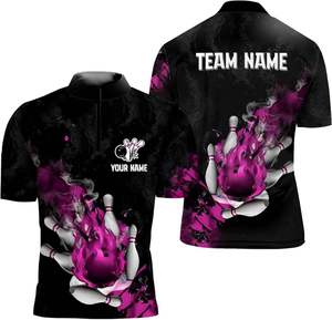 Custom Made Sublimated <b>Bowling</b> Polo Shirts Cheap <b>Bowling</b> Jersey - Product Image 3